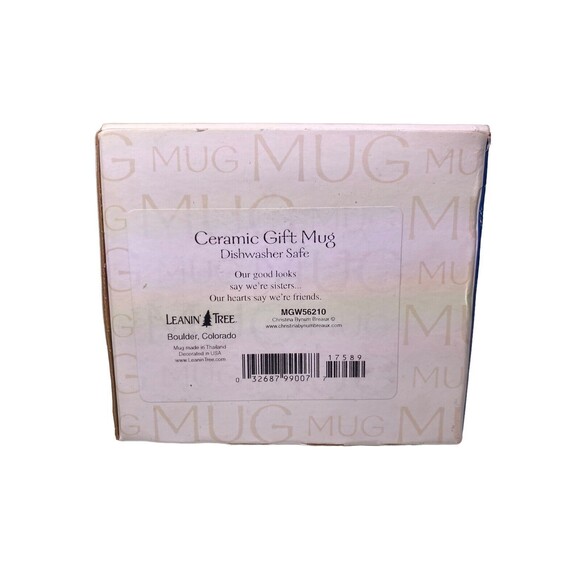 Leanin Tree Coffee Mug Cup Sisters Friends Quote NEW w/Box Ceramic Gift MGW57210 - Picture 12 of 13